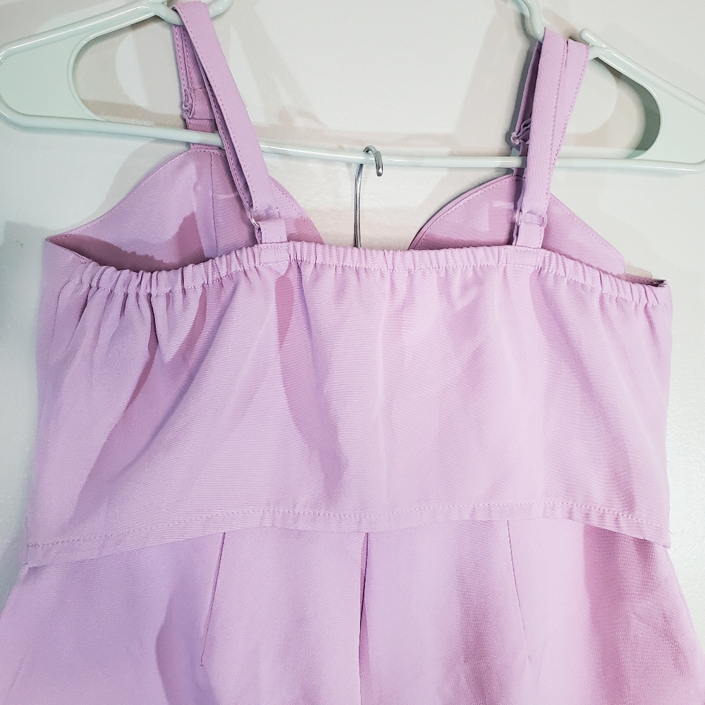 SHEIN Unity Covered Button Cami Top With Shorts Set Purple S - Picture 6 of 7
